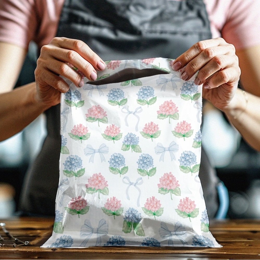Hydrangeas Poly Mailer’s 10x13 Pack of 25 - Picture 6 of 10